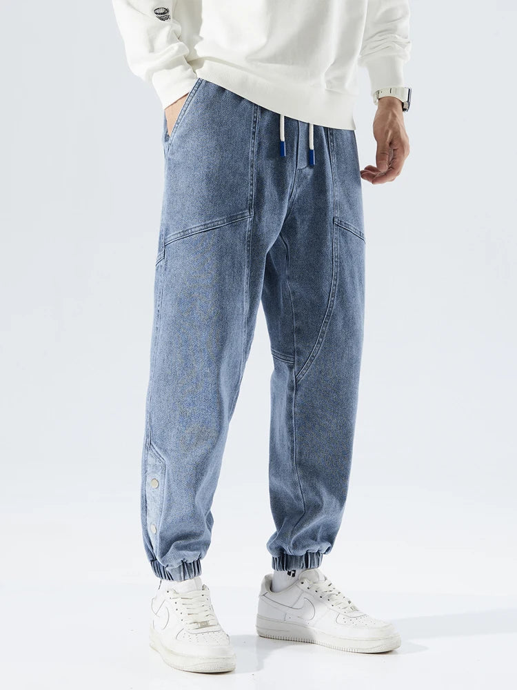 'A' Denim Joggers