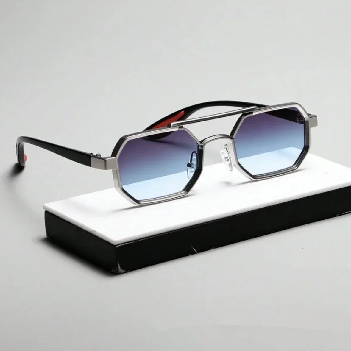 Titanium Octagon Sunglasses