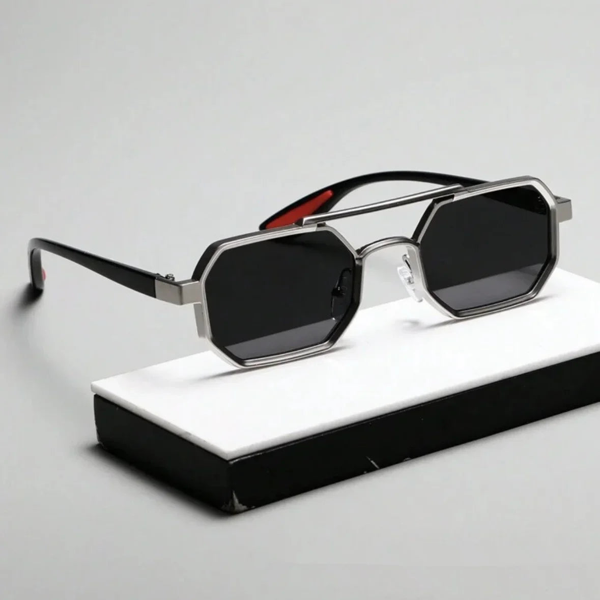 Titanium Octagon Sunglasses