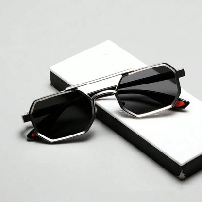 Titanium Octagon Sunglasses