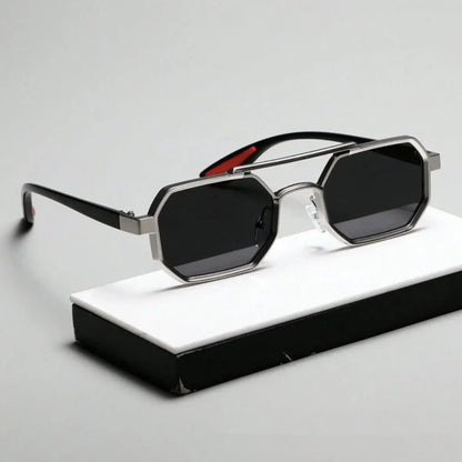 Titanium Octagon Sunglasses