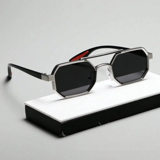 Titanium Octagon Sunglasses