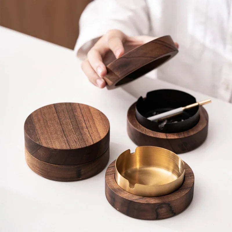 Walnut ashtray