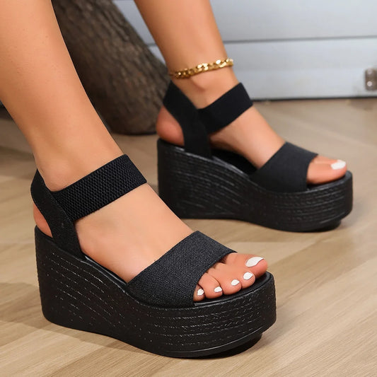 Vennice Canvas Wedges